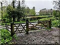 Gates along Hoarstone Lane