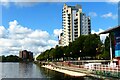 Salford Quays Apartment Block Overlooking Central Bay