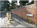 Footpath by Ormes Lane and Church Road