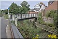 Black and white footbridge