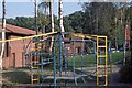 Helicopter climbing frame on Broadfield housing estate