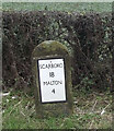 Old Milestone by the A64, Malton Road, Rillington