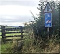 Ignore satnav sign alongside the B4233 in rural Monmouthshire