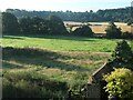 Earthworks and farmland near Langley Hall