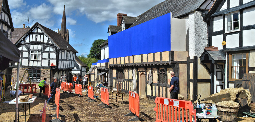 Weobley gets ready for Hollywood - 6 © Philip Pankhurst :: Geograph ...