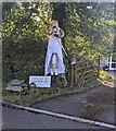 Scarecrow outside Stoneacre, Tintern Heights, Catbrook