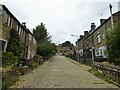 A cobbled Sapgate Lane