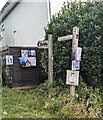 Two bridleway direction signs, Catbrook, Monmouthshire