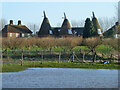 Converted oast house, Poplar Hall Farm, Goodnestone