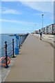 View north along West Kirby promenade and sea defence