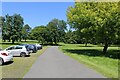 Parked cars in Compton Park, Eastbourne, East Sussex