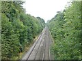 View from railway bridge on Pendeford Avenue