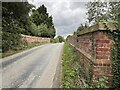 Road bridge over former railway