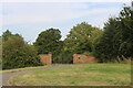 The entrance to Brick Kiln Farm on Pury Road, Alderton