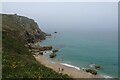 Above Porth Chapel Beach