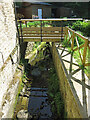 Infrastructure for wheel of former water mill at Dipton Mill