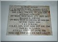 St Mary, Milston: memorial (b)