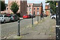 Old bollards, Wilton Place, Salford