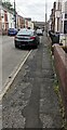 Patched pavement, Zoar Avenue, Maesteg