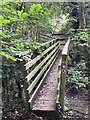 Footbridge at the entrance to Ercall woods