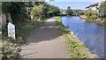 Leeds and Liverpool Canal heading NW into Silsden at 22¼ miles from Leeds