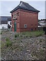 Distinctive brick building at the southern edge of Ridgeway, Newport