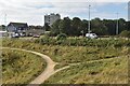 NZ3473 : Paths and road above the Brierdene Burn by David Martin