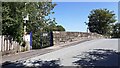 NW parapet of Station Road bridge over Long Preston Station