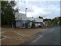 Closed service station on Old Norwich Road, Marsham