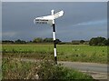 Fingerpost on crosroads, Coltishall Road