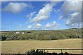 View from a Plymouth-Penzance train - scenery near Langerth Farm