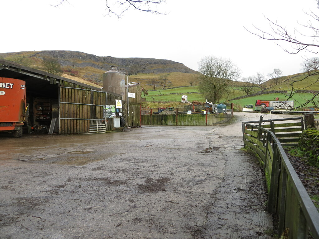 Farm yard and buildings at Feizor © Peter Wood :: Geograph Britain and ...