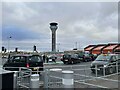 Taxi rank and Control Tower, Luton Airport