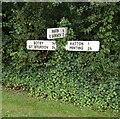 Direction Sign - Signpost near Sotby Wood, Hatton