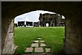 Warkworth Castle: The Gatehouse from the Collegiate Church