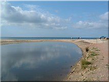 SY3693 : Charmouth, Where the River Char meets the sea by Paul Allison