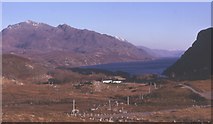 NG8678 : Tollie Farm and Loch Maree by Anne Burgess