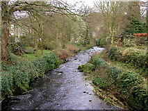 SD7469 : The stream in Clapham Village by Andy Beecroft
