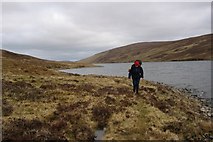 NH2794 : Shore of Loch an Daimh. by Richard Webb