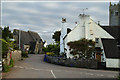 View towards Bickington main street and Village Hall