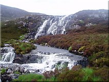 NG9153 : Waterfall on the Abhainn Thràil by David Gruar