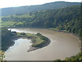 ST5396 : A view north of the River Wye, Lancaut, Chepstow by Phil Conridge