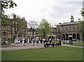 SK0394 : Glossop, Norfolk Square & Town Hall by Alan Fleming
