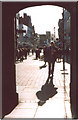 Lincoln. View through the Stonebow down the High Street