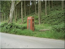 SO2724 : Phonebox in Mynydd Du Forest by Nigel Davies