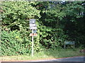 Signpost at the junction of Collendean Lane and Horsehill