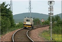 NN3039 : Network Rail Land Rover approaching Bridge of Orchy Station by J M Briscoe