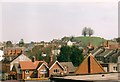 View across to Wyndham Hill from above Yeovil bus station