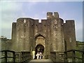 ST1587 : Entrance to Caerphilly Castle by chestertouristcom