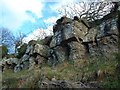 Rocky outcrop on Henallt common Hay-on-Wye